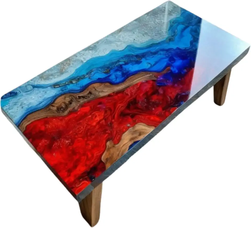 7850Unique Living Room Furniture Decor, Beach Table, xOffice Table, Ocean Waves Table, Handmade Coffee Table, Dining Table, Modern Home Decor, Gift New home (36x80 inch)