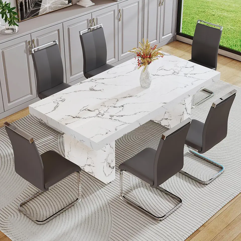 gopop 7 Piece Dining Table Set, 79