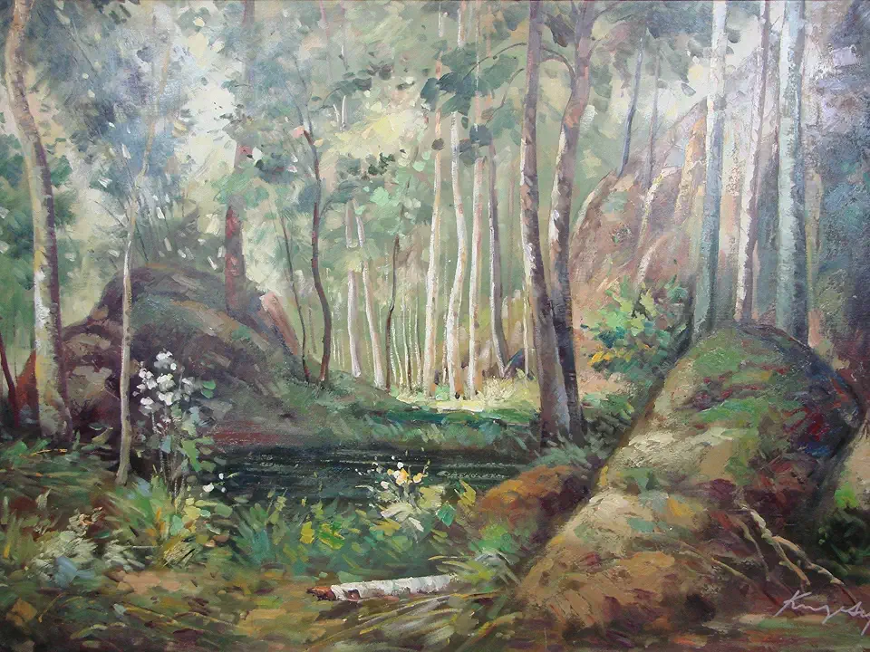 Scenic Landscape Oil Painting by Kingsley 60