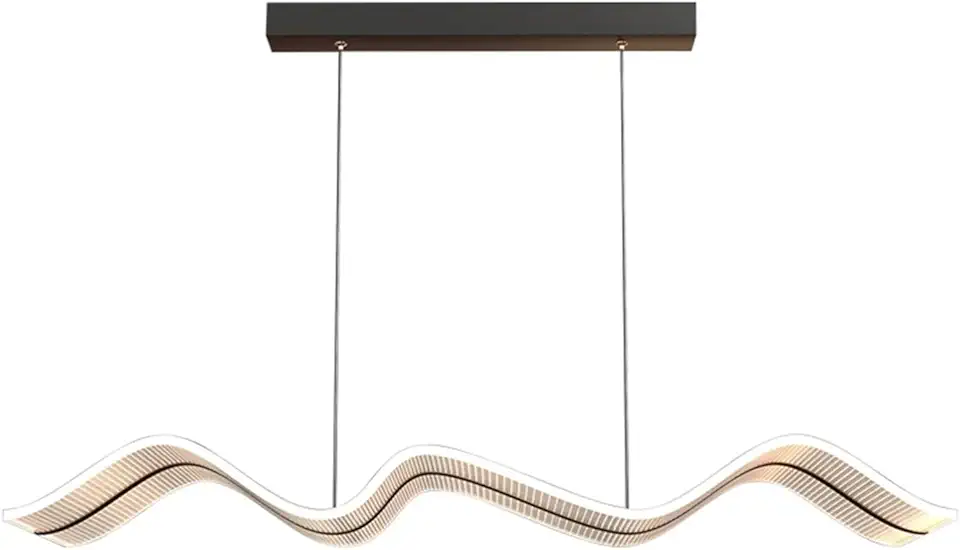 Simple Scandinavian Art Premium Sense - Wave Acrylic Bar Cafeteria Island Chandelier,Modern Decor