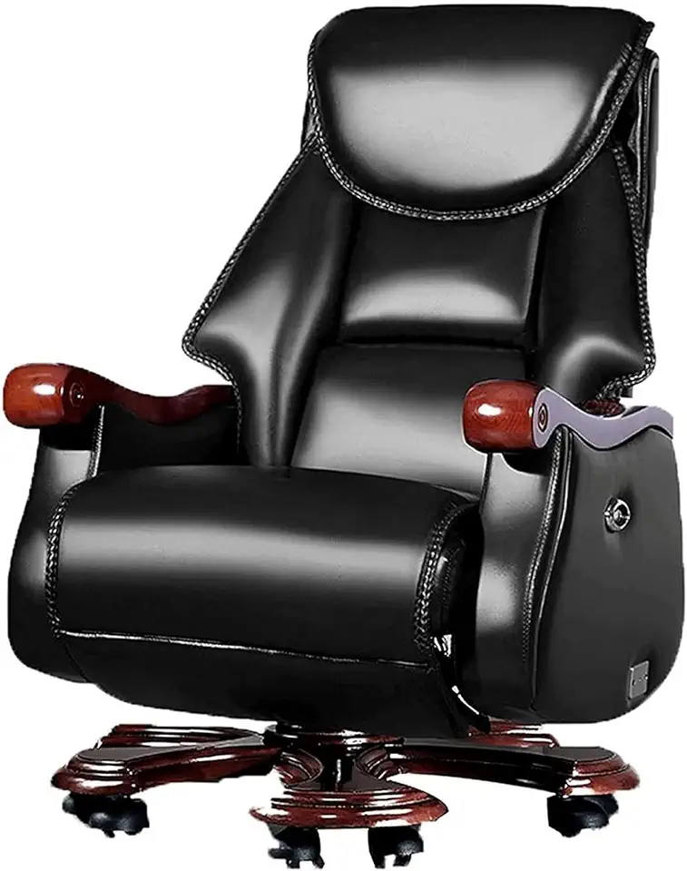 Home Office Chair Cowhide Boss Chair Computer Gaming Chairs Executive Office Chairs Comfortable Desk Chairs Recliner