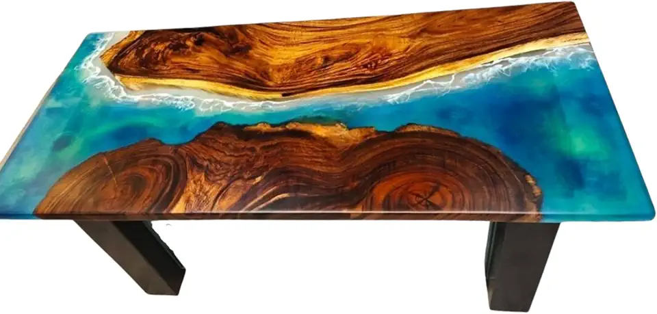 Unique Living Room Furniture Decor Sea Table, Personalized Table, Office Table, Ocean Waves Table, Handmade Coffee Table, Dining Table, Modern Home Decor, Gift New home (36x80 inch)
