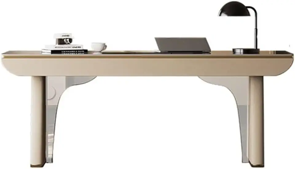 Office Desk Light Luxury Acrylic Desk, Modern Small Office for Living Room & Home Study(120 * 70 * 75cm)