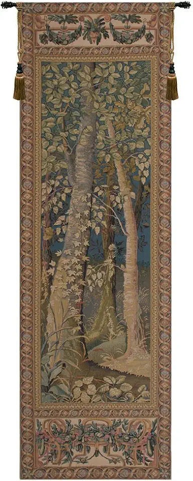 Woodland Belgian Tapestry Wall Hanging - 26 in. x 84 in. Cotton/Viscose/Polyester by Michiel Coxcie