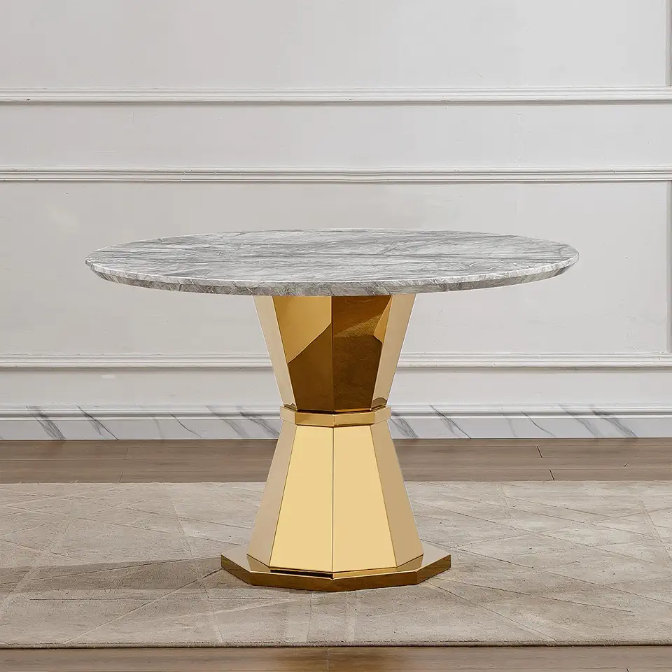 Stylish Kitchen Dining Table with High Gloss Surface