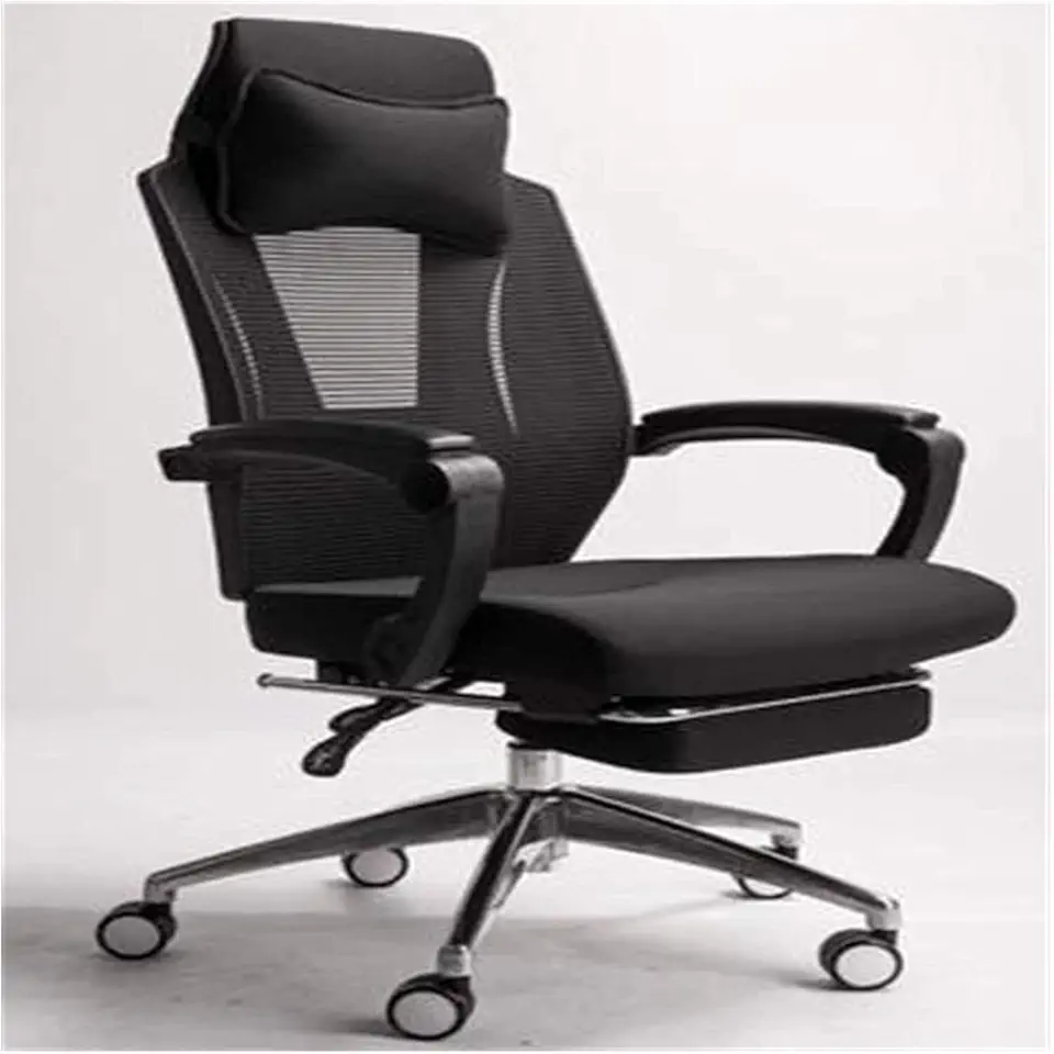 Office Chair, Gaming Chair, Reclining Computer Chair, Office Chair, Nap Pedal, Swivel Chair, Desk and Computer Chair (Color : Black 1, Size: