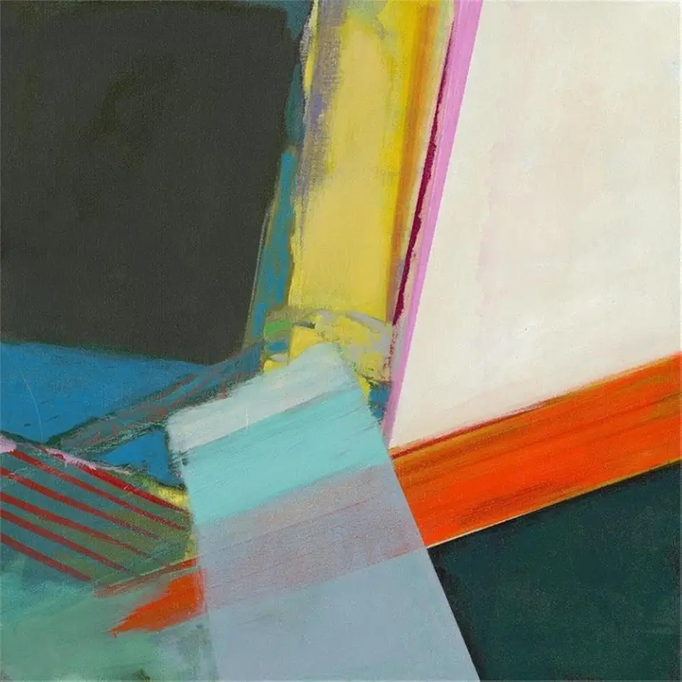 Giant Art 84x84 Solidity II Fine Art Giant Canvas Print in Multi-Color