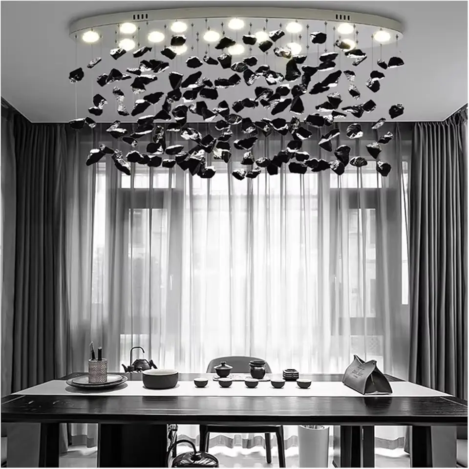 Modern LED Crystal Chandelier Restaurant and Kitchen Lighting Designer Art Luxury Home Decoration Living Room Lighting Fixtures