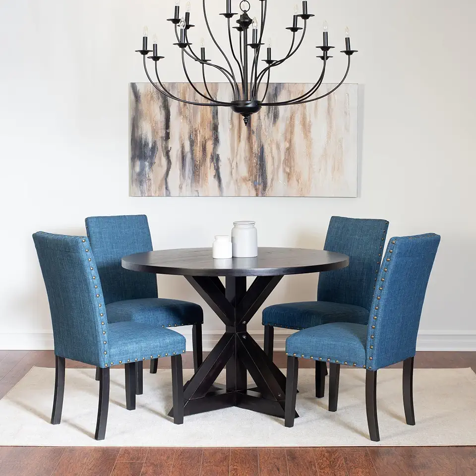 5-Piece Dining Set, Dining Table with 4 Stylish Chairs,Dining Room