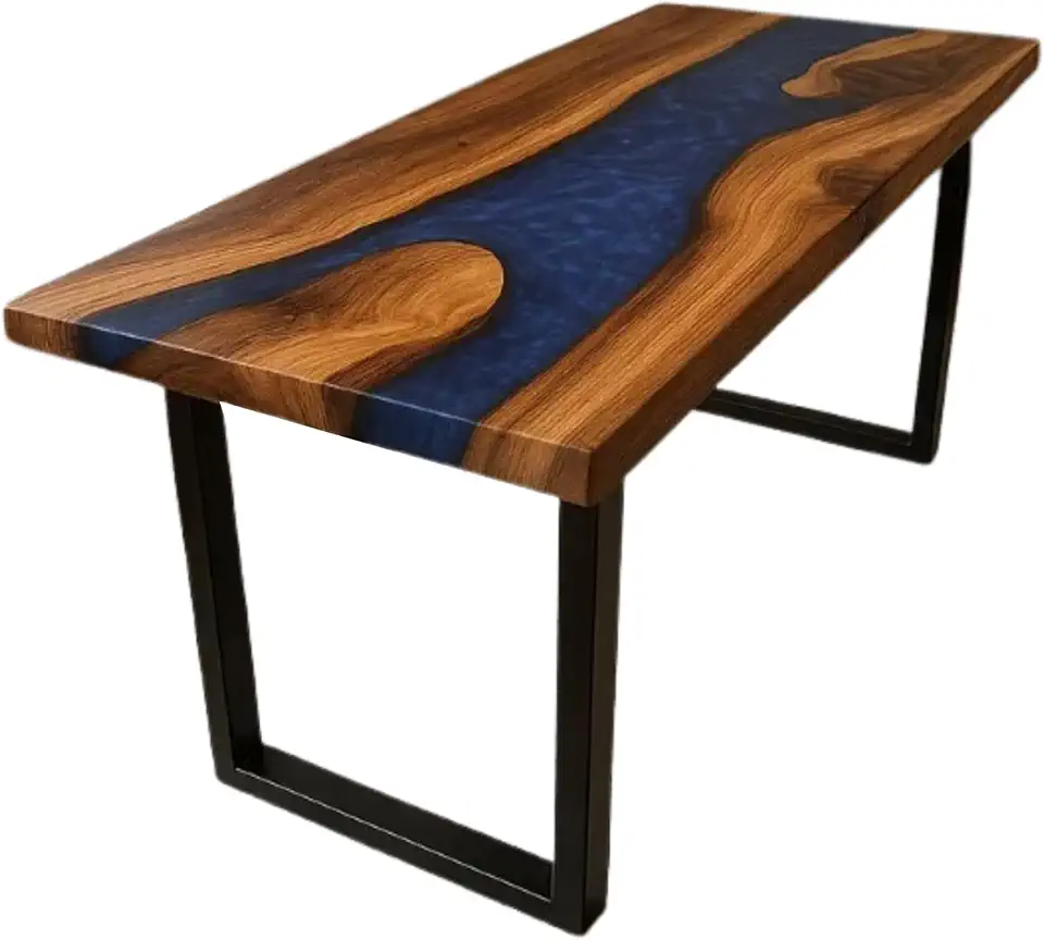 Luxury River Table, Unique Living Room Furniture Decor, Beach Table, Office Table, Ocean Table, Tea and Coffee Table, Dining Table, Modern Home Decor, Gift New home, Bedside Table (36x80 inch)