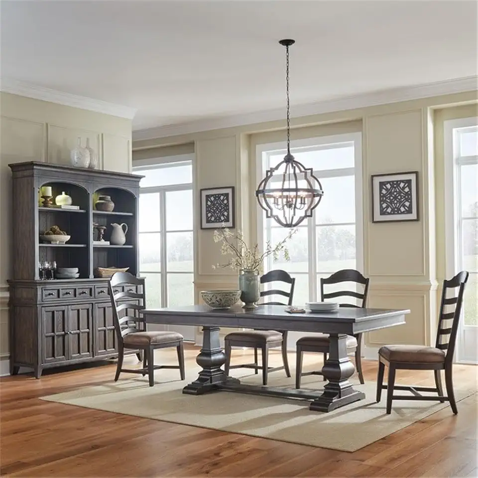 Liberty Furniture Paradise Valley 5 Piece Trestle Table Set