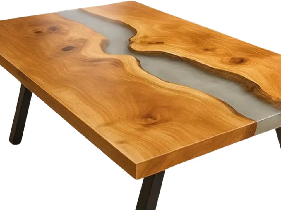 Luxury River Milky Table, Unique Living Room Furniture Decor, Beach Table, Office Table, Ocean Table, Coffee Table, Dining Table, Modern Home Decor, Gift New home, Bedside Table (36x80 inch)