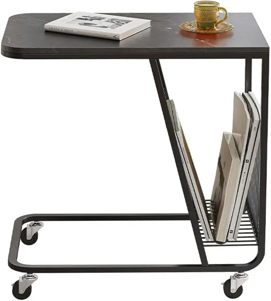 Tea Table Small Coffee Table Side Table Living Room Mobile Small Table Corner Several Bedside Table Small Square Table (Color : D, Size : 30 * 50 * 60cm) (D 30 * 50 * 60cm)