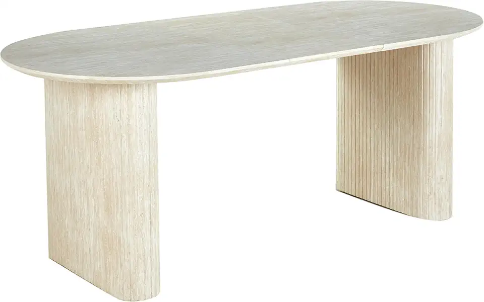 Rustic Wood Extendable Dining Room Table 59