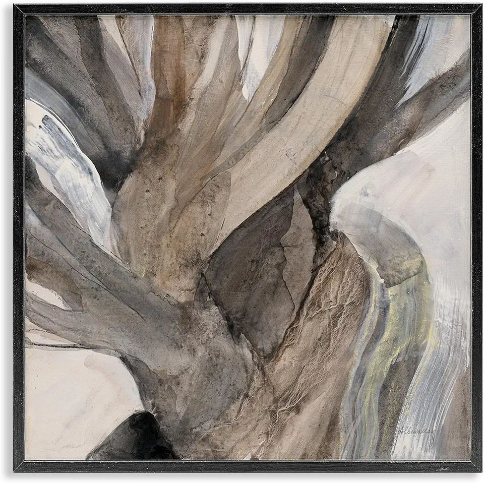 Stupell Industries Twisted Driftwood Abstraction Framed Giclee Art by Albena Hristova