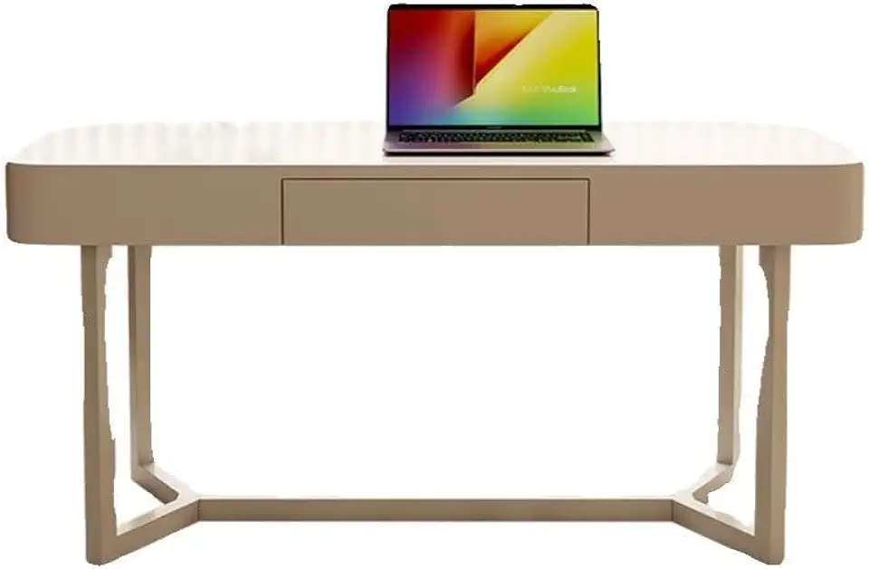 Home Desk Home Study Solid Wood Desk French Light Luxury Computer Desk Modern Simple Small Apartment Home Bedroom Desk Writing Desk(160 * 60 * 75cm) (One Color 160 * 60 * 75cm)