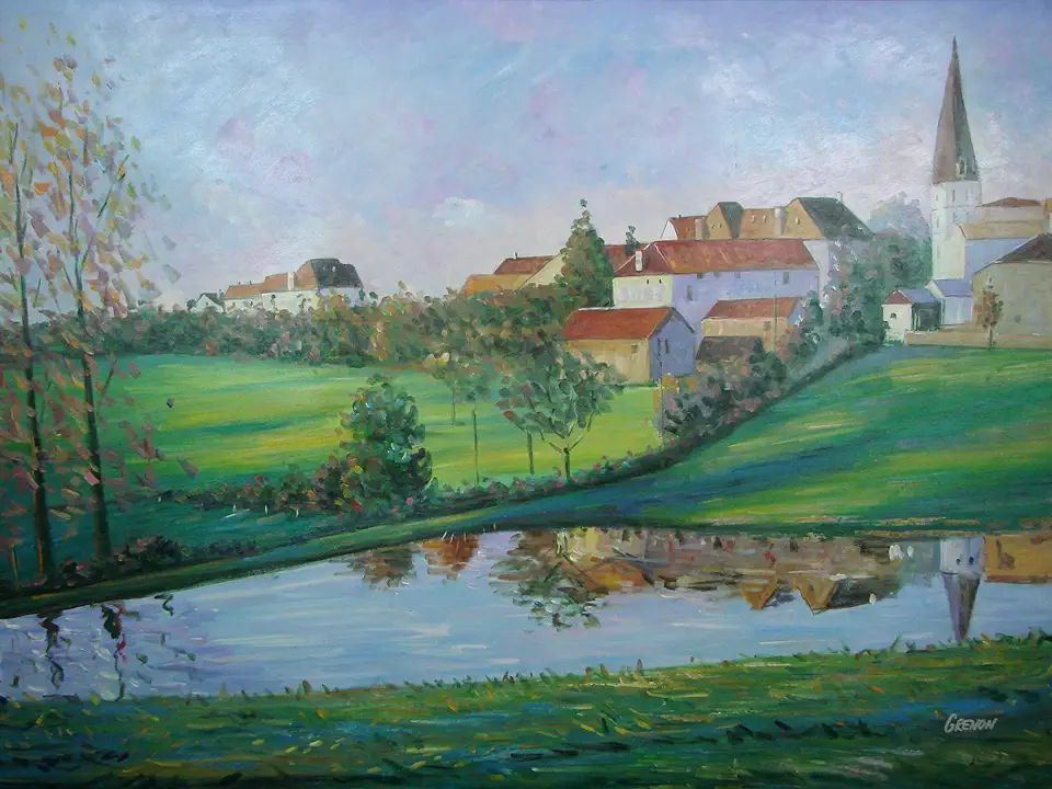 Scenic Landscape Oil Painting by Grenon 60