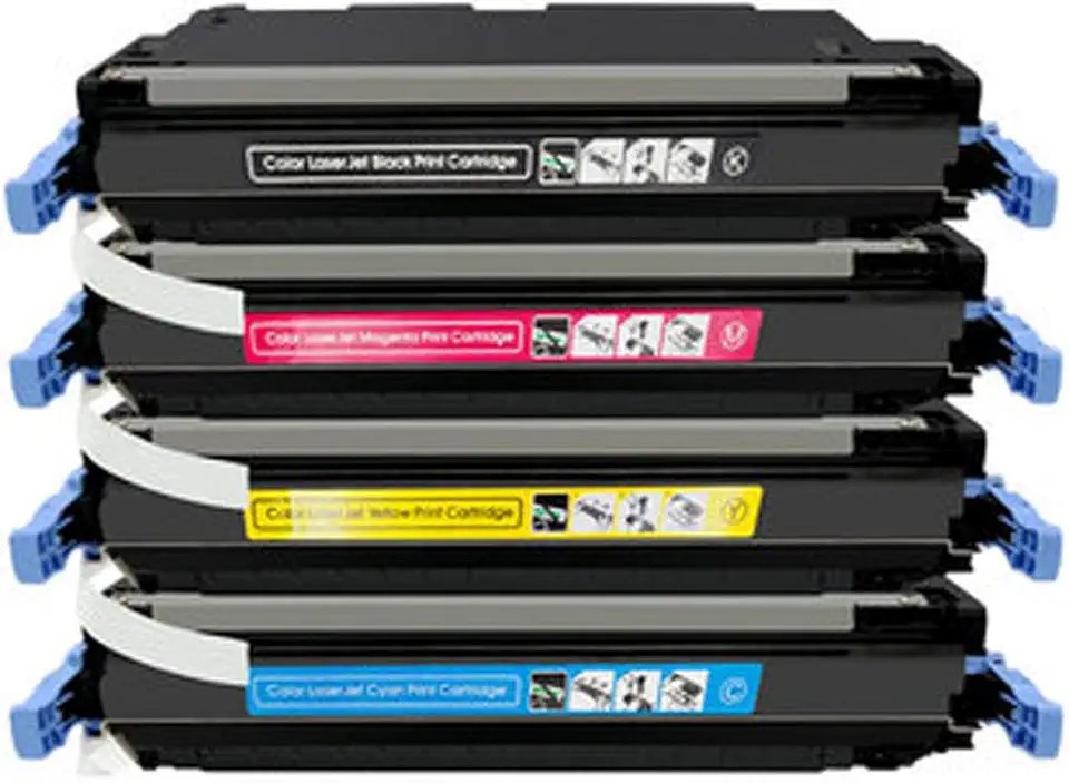 【Printer Accessories】 Q6460A Compatible with Toner Cartridge Replacement for HP Q6460A for HP Color Laserjet 4730mfp Printer,Black Yellow Cyan Magenta Work Efficiently Black