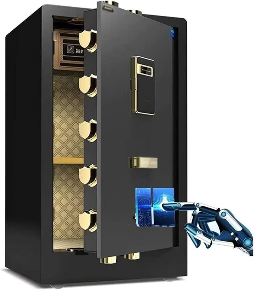 Home Safe, Safes Electronic Home Safe Home Office Safe Fingerprint Password Bedside Table Small Practical Anti-Theft Safe Cabinet Safes,