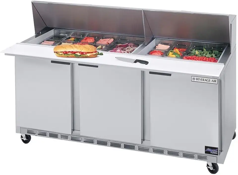 Beverage-Air Food Prep Sandwich Prep Tables 72 Spe72-12M