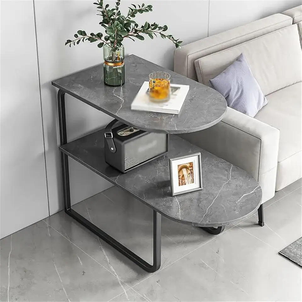 Sofa Side Table Small Coffee Table Modern Small Square Table Living Room Home Small Side Cabinet Small Table (Color : A, Size (A