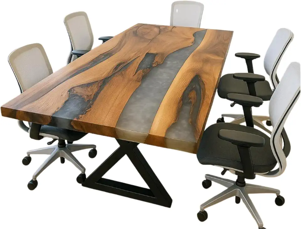 Luxury River of Milk Table, Unique Living Room Furniture Decor, Beach Table, Office Table, White Table, Coffee Table, Dining Table, Modern Home Decor, Gift New home, Bedside Table (36x80 inch)