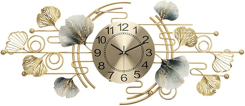 Silent Wall Clock Digital Large Living Room Wall Clock Art Home Decor Large Living