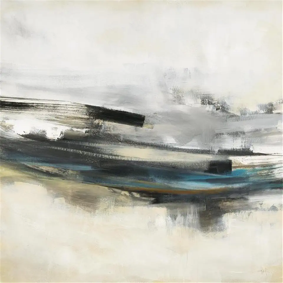 Giant Art 84x84 Sweet Sweep Fine Art Giant Canvas Print in White