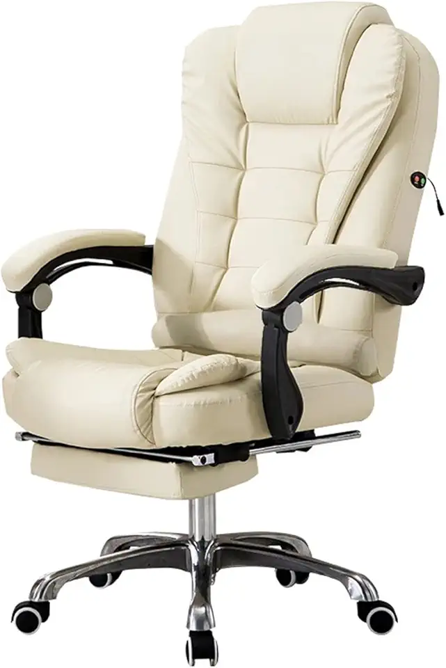 Office Chair Multifunction Office Computer Chair Swivel Reclining Boss Chair Household Study Room (D 1)