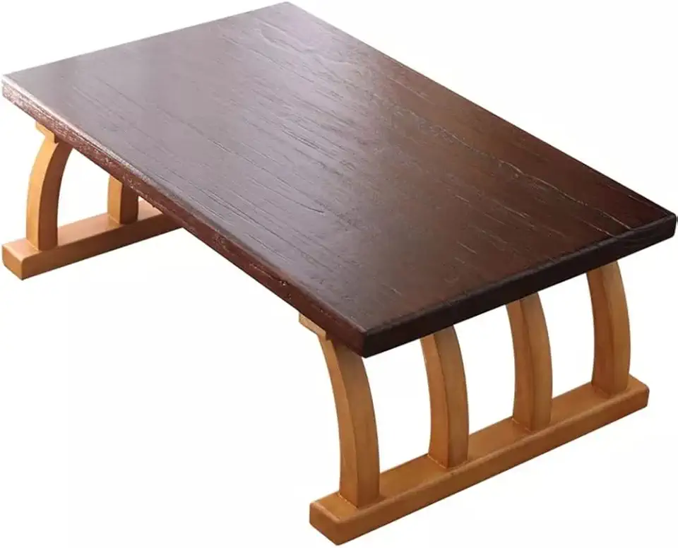 Wood Coffee Table for Living Room Snack Laptop Corner Side Table in Home/Office Mini Desk Balcony (Color : Rosso, Size : 70x45x30cm) (Rosso 60x40x30cm)