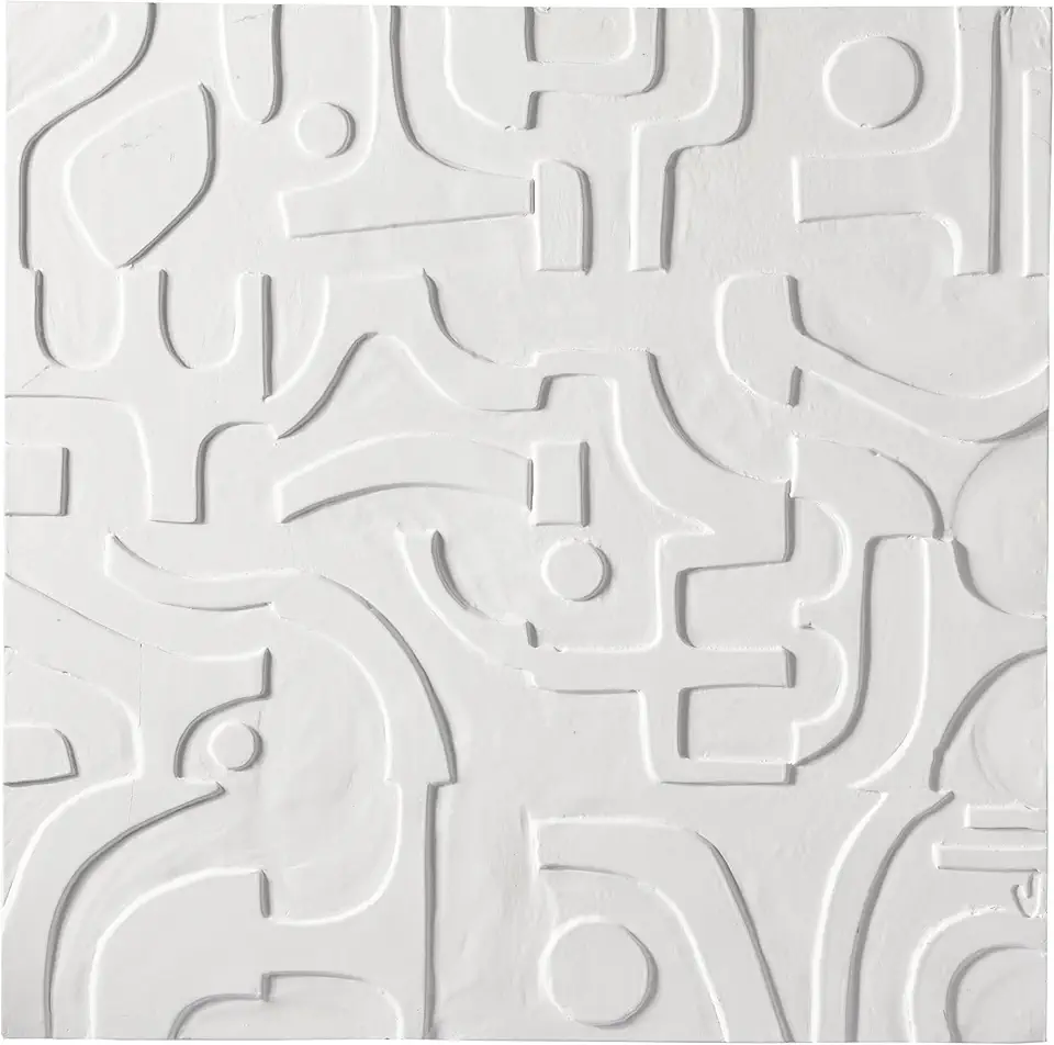 CosmoLiving by Cosmopolitan Wooden Geometric Handmade Home Wall Decor Intricately Carved Wall Sculpture, Wall Art 32