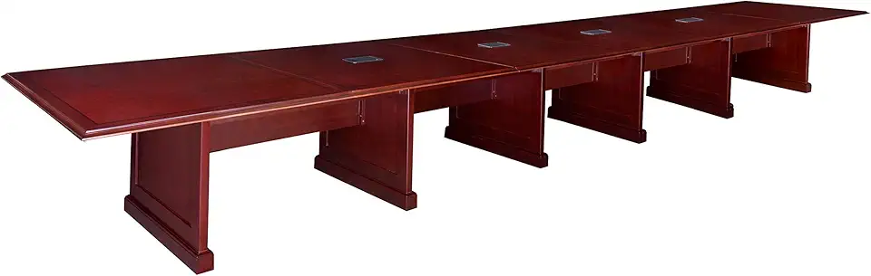 Regency Prestige 288-Inch Modular Conference Table with Power Data Grommets, Mahogany