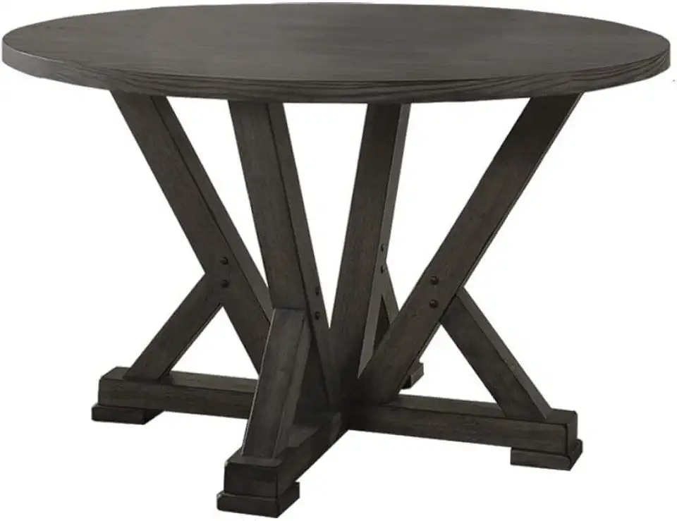 Best Master Furniture 47 in. Round Dining Table Grey