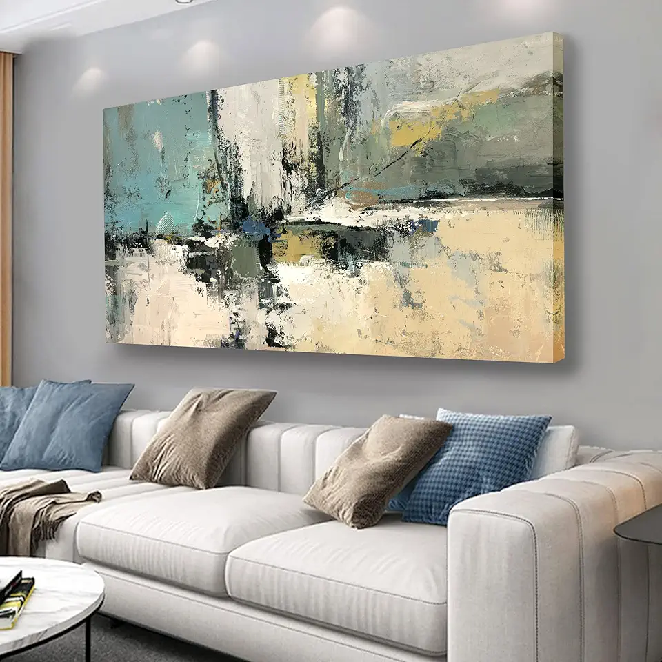 Belmrxne Colorful Abstract Wall Art Modern Pop Wall Decor Aesthetic Posters Artwork for Living Room Bedroom Dining Room Office Home Decor 24x48 Inch