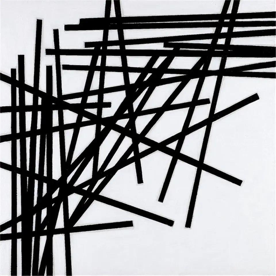 Giant Art 84x84 ALUMETTES Fine Art Giant Canvas Print in White