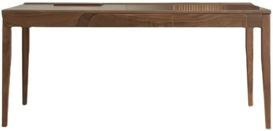 Home Office Desk Black Walnut Desk Computer Desk Study Drawer Desk Simple Log Writing Desk Bedroom Computer Desk Modern Simple Table