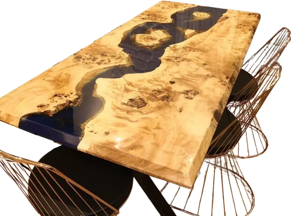 River Black Office Table, Unique Living Room Furniture Decor, Fantasy Night Table, Office Table, Black Table, Coffee Table, Dining Table, Gift New home, Nu Wood and Epoxy Table (36x80 inch)