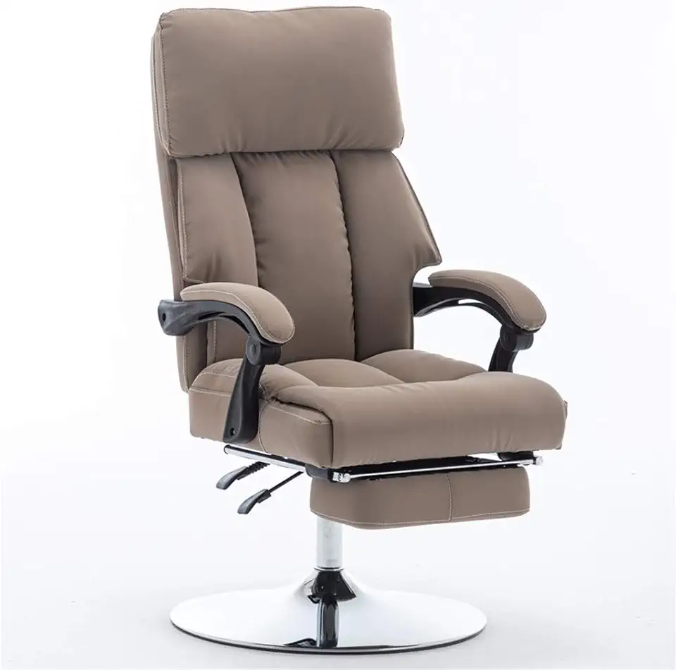Chair Study Room Computer Chair Office Chair Home Reclining Boss Chair Swivel Comfortable Chair Gaming Lift Seat (Color : White-B)