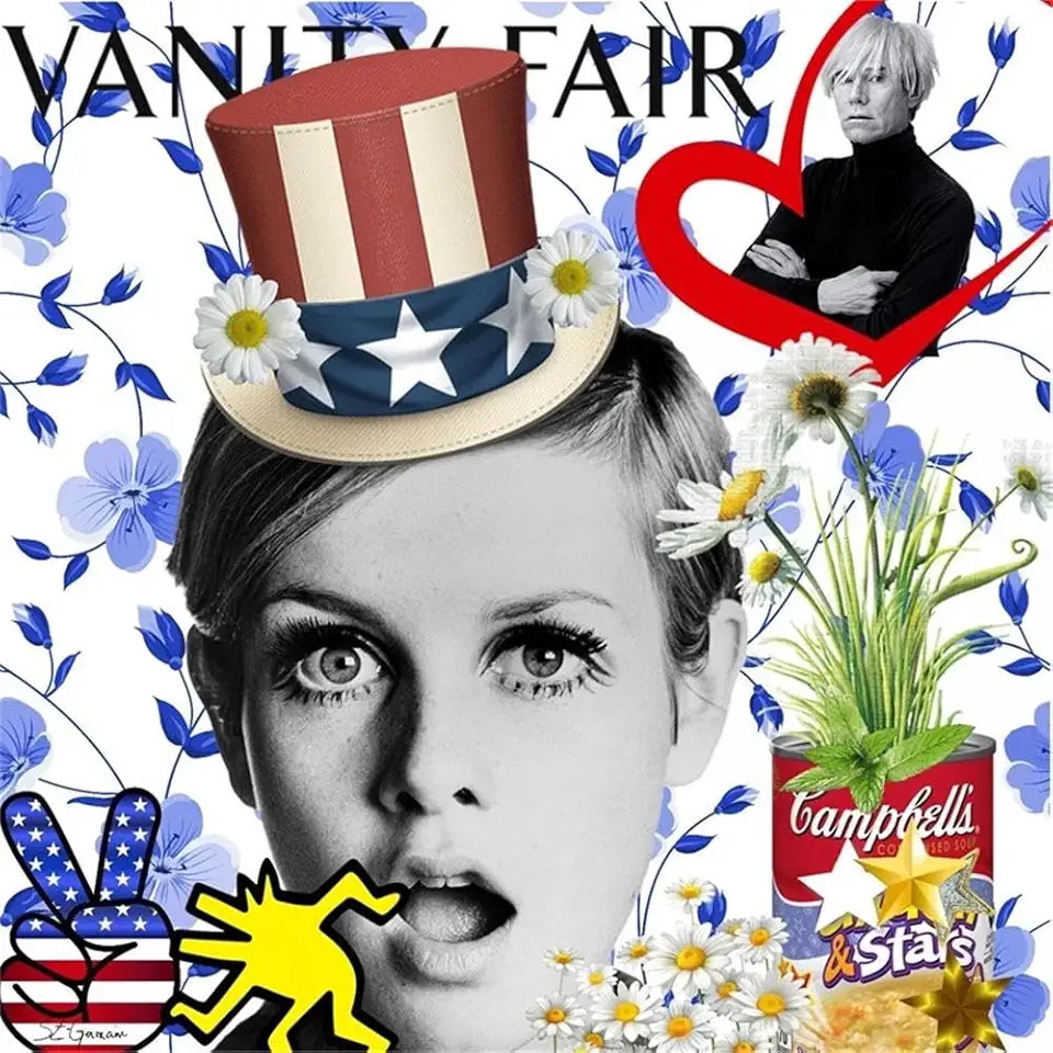 Giant Art 84x84 America Fine Art Giant Canvas Print in Red