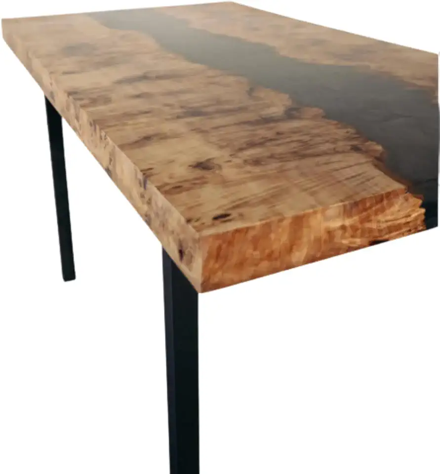 River Black Office Table, Unique Living Room Furniture Decor, Fantasy Night Table, Office Table, Black Table, Coffee Table, Dining Table, Gift New home, Wood and Epoxy Table (36x80 inch)