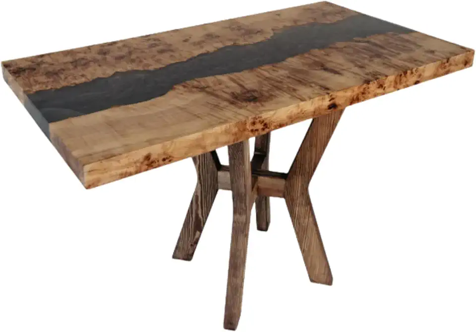 River Black Office Table, Unique Living Room Furniture Decor, Fantasy Night Table, Office Table, Black Table, Coffee Table, Dining Table, Modern Home Decor, Gift New home (36x80 inch)