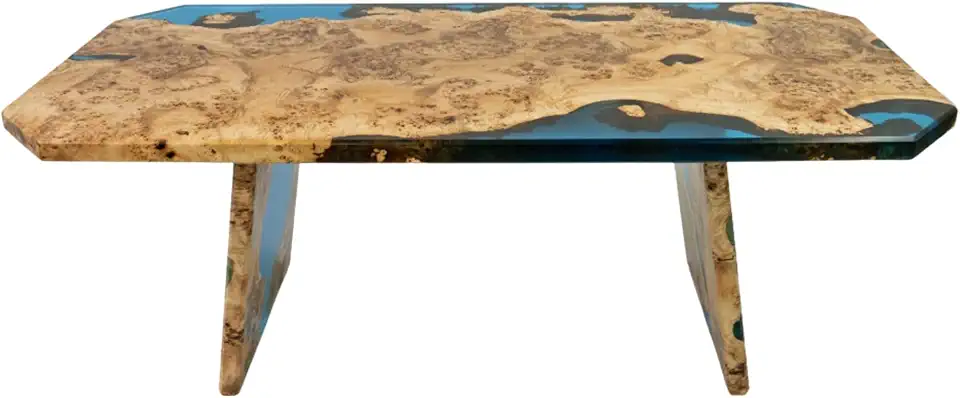 Personalized Breathtaking Scenery Epoxy Resin Table, Custom Order Color Design Table, Office Table, Ocean Waves Table, Handmade Coffee Table, Dining Table, Modern Home Decor (36x60 inch)