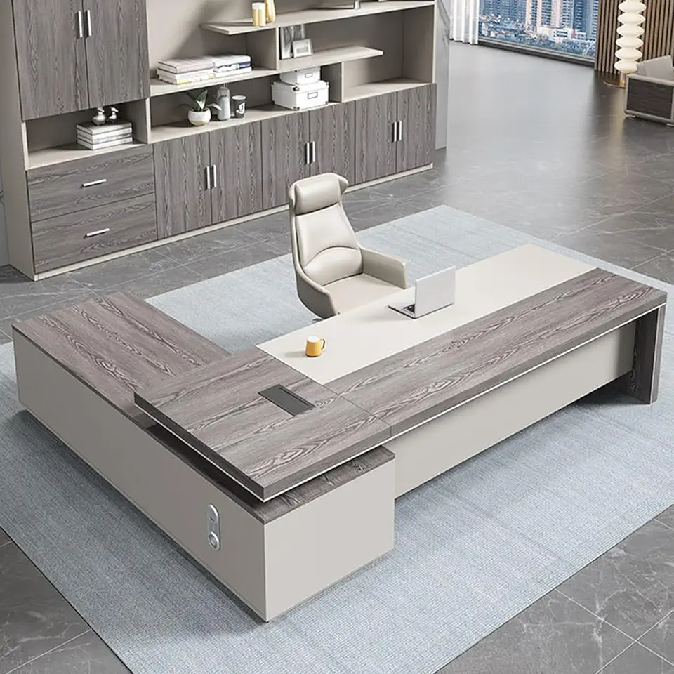 L Shaped Office Desk, 86.6