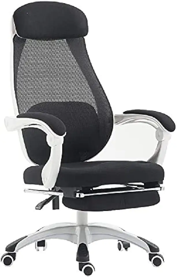 Swivel Office Chair, Office Chair, Active Lumbar Pillow, 150 Degree Tilt with Footrest, Home Seat, Weight 250kg (Color : D) (D)