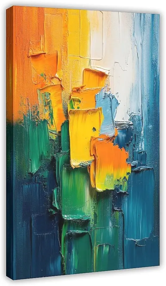 ZMLIS Emotional Abstract Nature Print – Dynamic Brushwork Wall Art for Contemporary Spaces Canvas Posters Wall Art Bedroom Office Room Decor Gift 20x30inch(50x75cm)