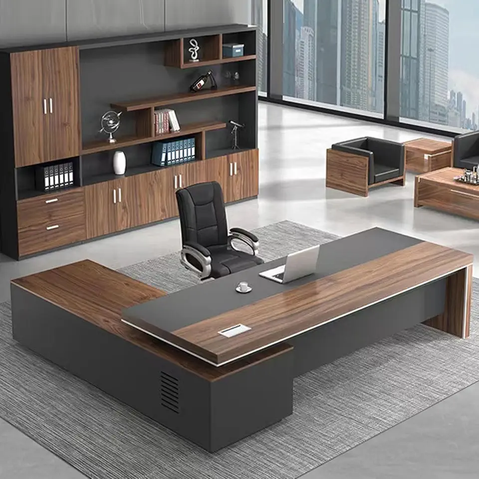 L Shaped Desk with Thickened Frame and Board Writing Study Desk Office Desk Home Office Furniture with Drawers Large Work Study Gaming L Shape Desk for Home Office