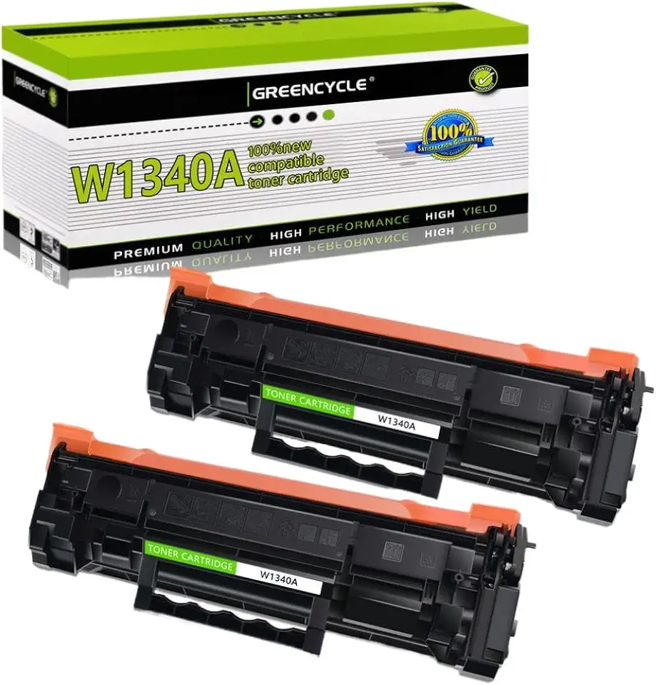Black Toner Cartridge Without Chip 1PK-4PK W1340A Compatible with 134A for M209dwe MFP M234sdn Prquinze Printer(2Pcs Black)