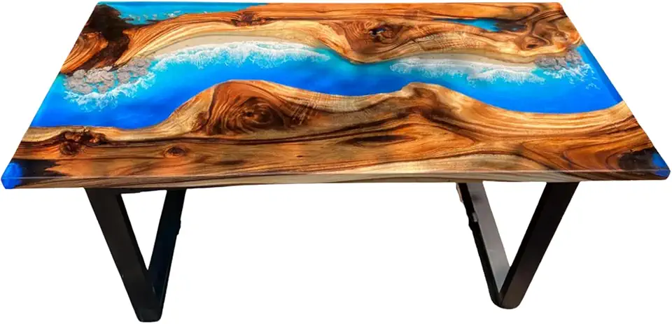 Unique Living Room Furniture Decor, Beach Table, Personalized Logo Table, Office Table, Ocean Waves Table, Handmade Coffee Table, Dining Table, Modern Home Decor, Gift New home (36x80 inch)