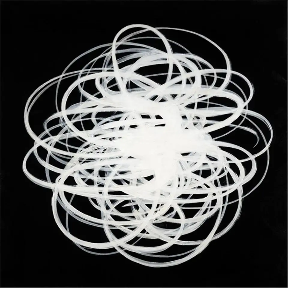 Giant Art 84x84 Scribbles I Fine Art Giant Canvas Print in White