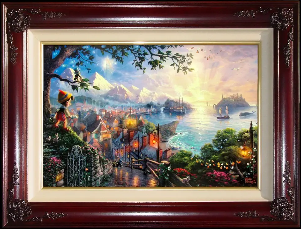 Thomas Kinkade Pinocchio Wishes Upon A Star 12